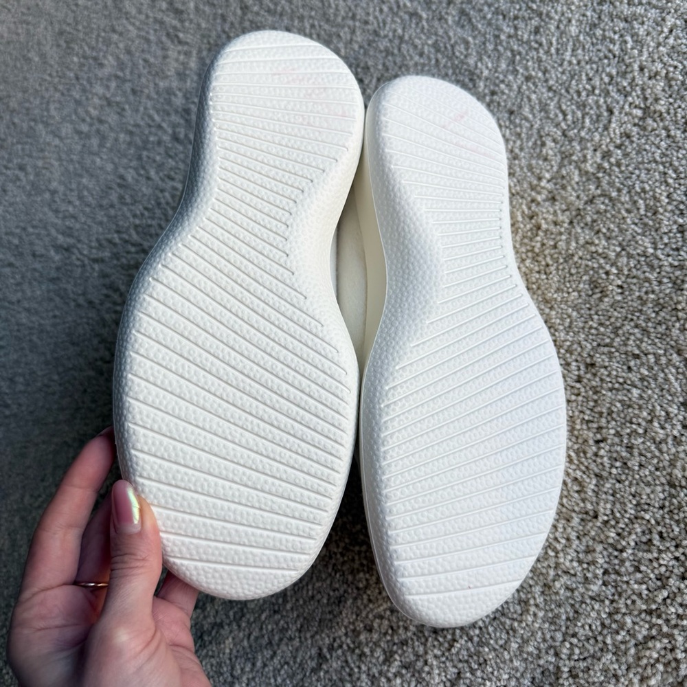 Allbirds Wool Runners White Cream Sneakers Womens W7 Lightweight Lace Up - Picture 6 of 8